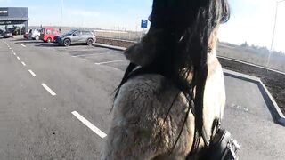 Cheating Wife Goes Fur-coat Shopping with Her Husband's Friend. She Will Suck His Cock Out-door 221 - 8 image