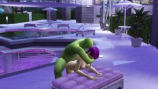 SIMS HORNY OGRE POUNDING PIXIE SLUT BY THE POOL LOOP