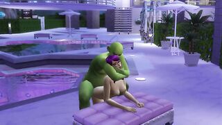 SIMS HORNY OGRE POUNDING PIXIE SLUT BY THE POOL LOOP