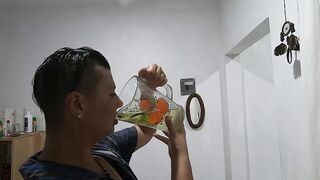 Compilation of Slurping Piss From Glass #2 - 13 image