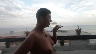 Compilation of Slurping Piss From Glass #3 - 3 image