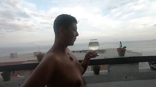 We drink our own pee from a glass