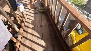 A Nice Blowjob on the Terrace Overlooking the Beach - 2 image