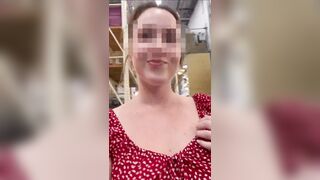public slut walk heels and dress without panties at home depot and other stores