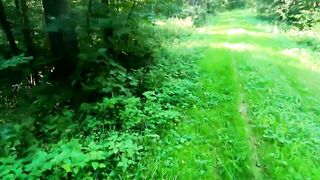 Beat up breasts in the countryside