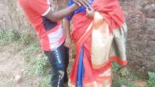 outdoor risky sex on the best in Rupali Bhabhi Bengali wife - 2 image