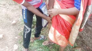 outdoor risky sex on the best in Rupali Bhabhi Bengali wife - 3 image