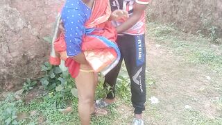 outdoor risky sex on the best in Rupali Bhabhi Bengali wife - 5 image