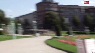 Amateur tourist in Germany gets picked up & fucked anally outdoors - MyDirtyHobby - 3 image