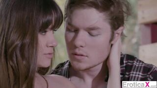 Naughty Farmgirl Fucks Big Cock Ranch Hand Outdoors - Alison Rey - EroticaX - 5 image