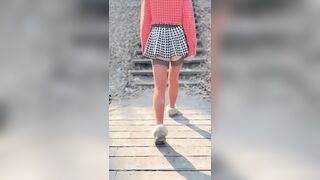 Walking in the Park, on the Ice, Undressing and Photo Session - 10 image