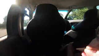 Taxi ride gone wild! Vicky sucks me on a back seat! - 9 image