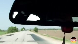 Fit Blonde Was Running and Got Picked up for a Fuck by the Road