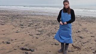 Beautiful Italian babe Silvia Soprano dominated roughly on the beach in Norway in a cinematic adventure, with hard slapping, spitting, and kinky play - 3 image