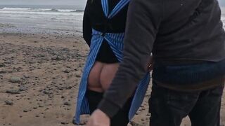 Beautiful Italian babe Silvia Soprano dominated roughly on the beach in Norway in a cinematic adventure, with hard slapping, spitting, and kinky play - 4 image