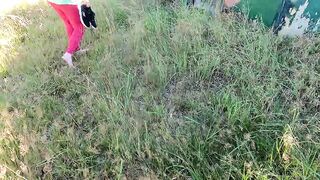 Lie naked on the porch for pussy pounding - 1 image