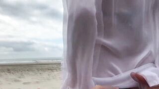 Who the hell are you?! I don't know you! Public anal creampie. - 4 image