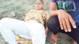 Beautiful Indian village Stepsister Suman sex in Jungle outdoor with her stepbrother, xxx video tight pussy getting fucked hindi - 7 image