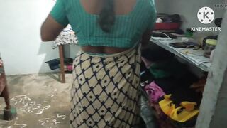 Telugu wife chenging saare in front of ho hasbend