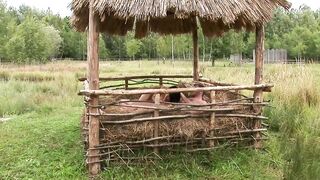 Julia Bright Is Outside Having Sex And Getting It In The Ass Before The Cum