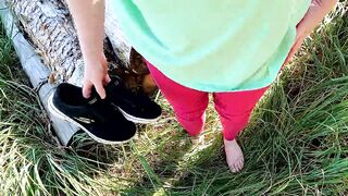 Vagina pounding in the middle of the forest - 14 image