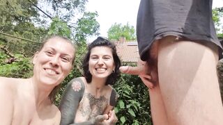 Outdoor Double Blowjob after some Fun in our Pond - 15 image