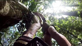 Two Senior Citizens Seeing if They Can Still Fuck Against a Tree - 15 image
