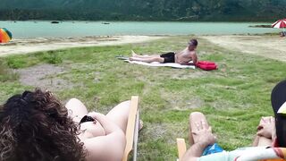 Voyeur masturbates on the beach in front of my husband - 11 image