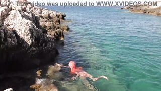 Blue water and a naked girl! - 9 image
