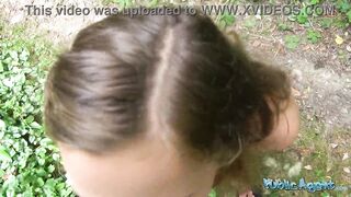 Are these the most perfect set of natural tits? Outdoor sex in public with College beauty - Public Agent - 10 image