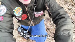 I met a nymphomaniac in a forest park , dragged me into the bushes and brought me to orgasm . - 4 image