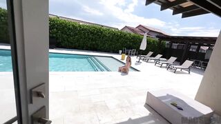 All Natural Petite Babe Seduces Big Dick JMac After Sneaking into His Backyard - 1 image