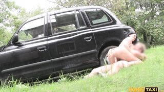 Fake Taxi - Jasmine Jae gets a workout on the back seat and pees outside FULL SCENE - 8 image