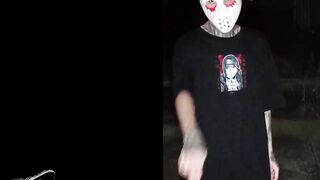 Fucking in an abandoned backyard with strangers watching - 1 image