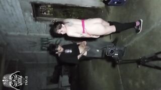 Fucking in an abandoned backyard with strangers watching - 3 image