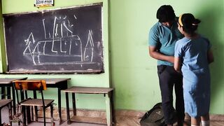 Indian School Teen 18+ Quickie Sex in Empty Class - 3 image