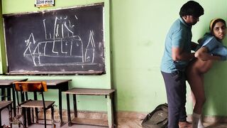 Indian School Teen 18+ Quickie Sex in Empty Class