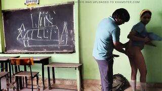 Indian School Teen 18+ Quickie Sex in Empty Class - 9 image