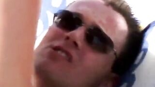 Hot babes get fucked outdoors near the swimming pool - 14 image