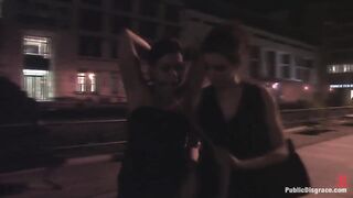 Beautiful Czech Girl Exposed on the Streets at Night - 3 image