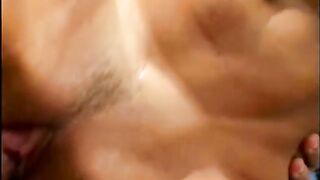 Lucky guy with huge cock fucks two lovely teen sweeties at once in pool - 8 image