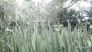 Two bimbos get dirty outdoors with a guy - 2 image