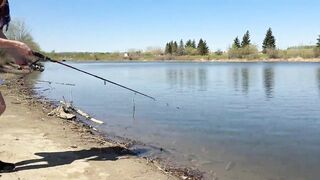 Young angler girl went to fish after school - 2 image