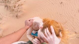 POV: She Gives Him a Blowjob on a Walk through the Desert - 10 image