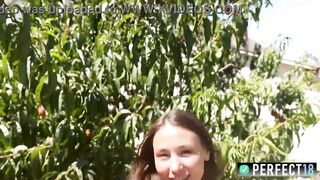 Peach Please! Sumiko Smile masturbating outdoor for Perfect18 - 11 image