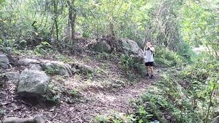 Hikers get lost in the jungle and have sex in the open air. - 4 image