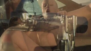 Crazy, passionate fuck at the car scrapyard