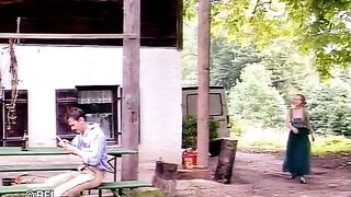 German slut loves outdoor anal sex