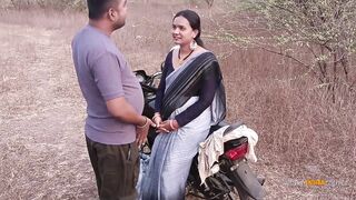 Natural Tits Horny Indian MILF Bhabhi Outdoor Sex - Hindi Audio