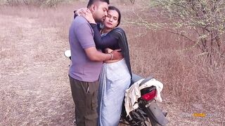Natural Tits Horny Indian MILF Bhabhi Outdoor Sex - Hindi Audio - 3 image
